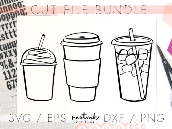 Download Coffee Svg Latte Svg Cold Brew Svg Frappucinno Svg Iced Coffee Etsy