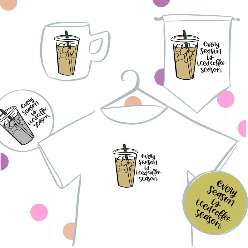 Download Iced Coffee SVG Ice Latte SVG Every Season is Iced Coffee ...