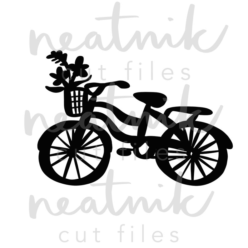 Bike Svg Cruiser Svg Bicycle Svg Bike Basket Svg Simple Hand Lettered SVG Cut File Bundle Etsy