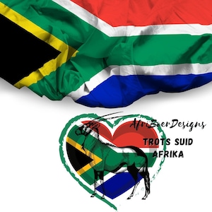 South African PNG Sublimation Suid Afrika Springbok Mandela Gemsbok image 1