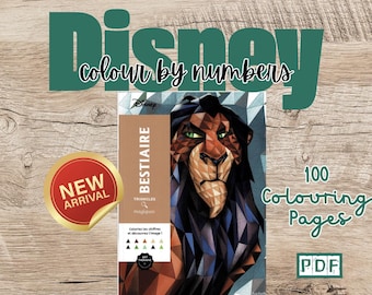 DIGITAL | Disney Mosaic Colour by Numbers - Coloriages Mystères Disney - Bestiaire