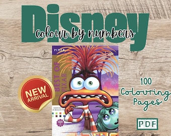 Pixar Color By Numbers: 100 pagine da colorare (download digitale)