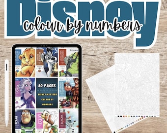 NUMÉRIQUE | Numéros mystères Disney à colorier - 80 pages, 8 livres | **Lire les détails de l'article**
