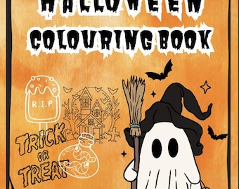DIGITAL & PRINT - Halloween Colouring Book - 35 Pages | Kid Friendly