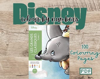 DIGITAL | Les Grands Classiques Tome 7 | Disney Colour By Numbers
