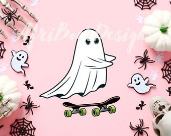 Ghost Skateboard PNG | Sublimation | Print