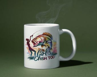PNG - Girls Fish Too - Sublimation Design - Printable Clear Background