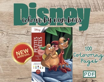 DIGITAL |  Disney Colour by Numbers - Petites Bêtes | PDF