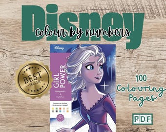 DIGITAL | Coloriages Mystères Disney - Girl Power- Colour By Numbers