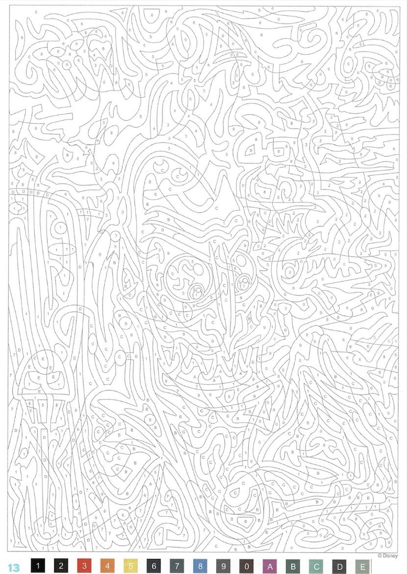 DIGITAL | Disney Colour by Numbers Mystery - 80 Pages From 8 Books ...
