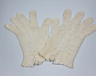 antique lace gloves