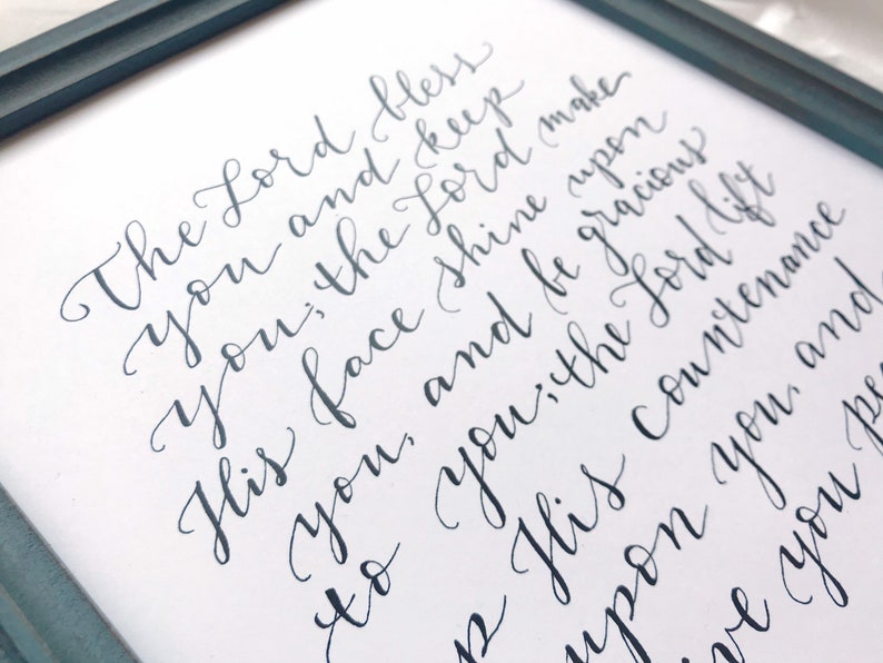 Numbers 6 24 26 Hand Lettered Art The Blessing Lyrics Aaronic Blessing Print Wedding Gift Digital Prints Art Collectibles Deshpandefoundationindia Org