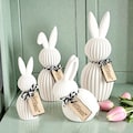 Easter decoration, white Easter bunny, gift idea, Raysin, decoration product logo