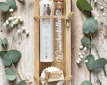 Hochzeitsgeschenk, Hochzeit, Geburtstag, Geldgeschenk, Reagenzglas, Kerze