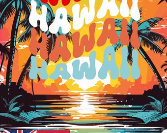 Hawaii Diamond Painting Kit - Collect All 50 States, Sparkling Art for Travelers and Crafters
