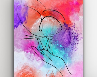 Ooh, A Butterfly Art Print Poster