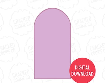 Tall Arch Cookie Cutter- STL File- INSTANT