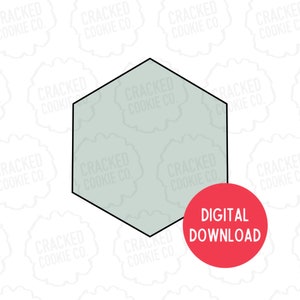 Hexagon Cookie Cutter- STL File- INSTANT