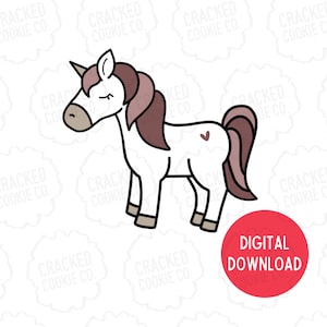 Unicorn Cookie Cutter- STL File- INSTANT