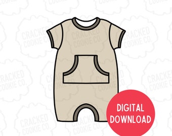 Strampler Onesie Keksausstecher- STL Datei- SOFORT