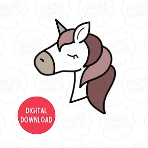 Unicorn Head Cookie Cutter- STL File- INSTANT