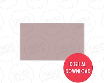 Rectangle Cookie Cutter- STL File- INSTANT