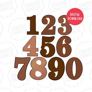 Number Cookie Cutters SET- STL File- INSTANT Download