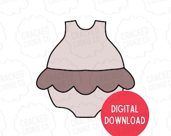 Chubby Rüschen Onesie Ausstecher - STL Datei- INSTANT