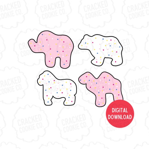 Circus Animal Cookie Cutter Set STL File INSTANT Etsy