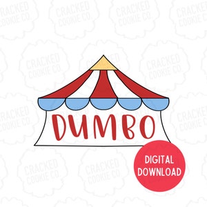 Circus Tent Plaque Cookie Cutter- STL File- INSTANT