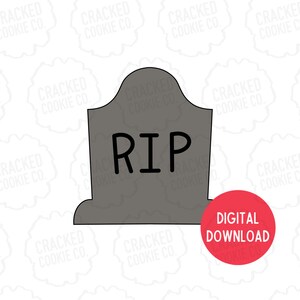 Headstone ONE Cookie Cutter- STL File- INSTANT
