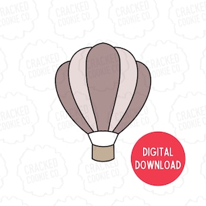 Hot Air Balloon Cookie Cutter- STL File- INSTANT