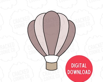 Hot Air Balloon Cookie Cutter- STL File- INSTANT