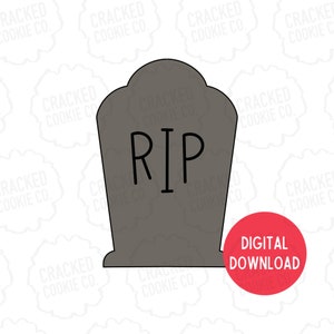 Headstone TWO Cookie Cutter- STL File- INSTANT