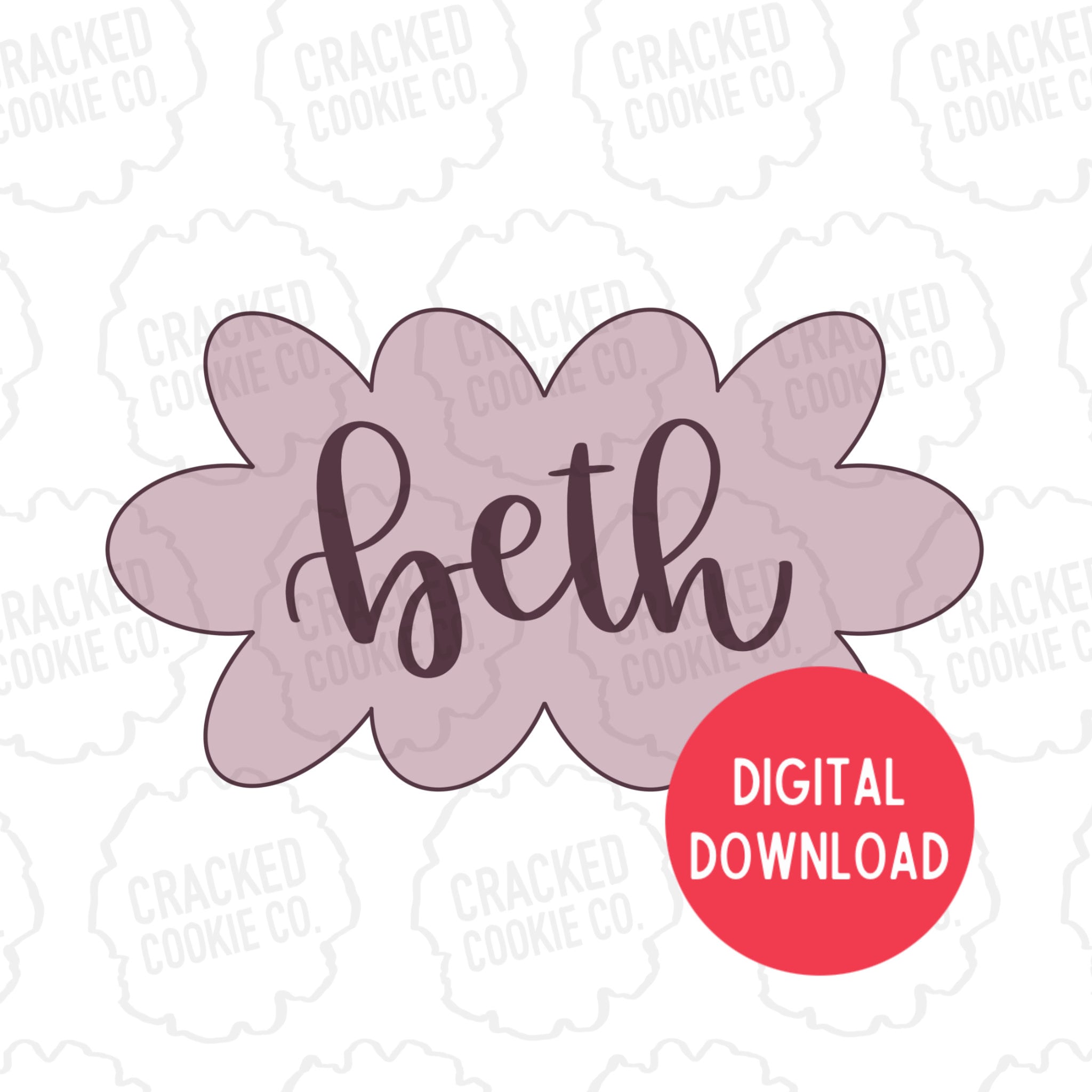 Beth Plaque Cookie Cutter- STL File- INSTANT - Etsy