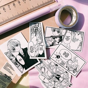 Money God Anime Vinyl Sticker Pack x5. Manga & Anime inspired. Use for journaling//planner//decorative//scrapbook image 9