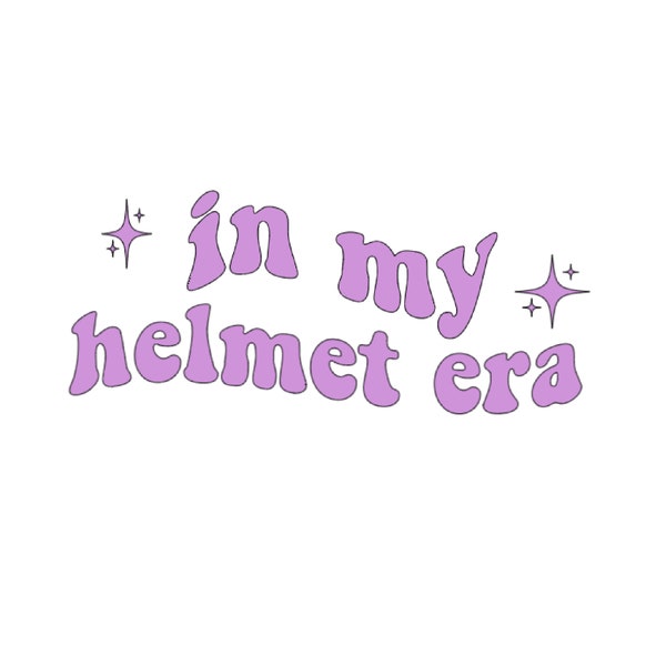 In My Helmet Era Cranial Hemet Name Decal