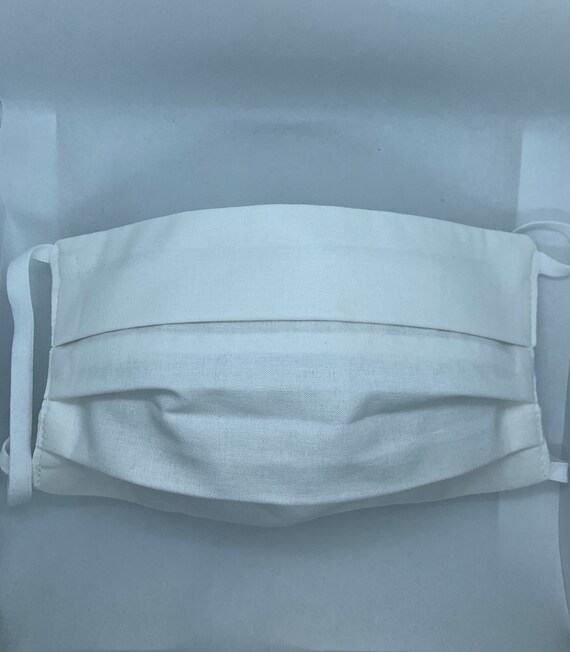 Adult White Waterproof Mask Etsy