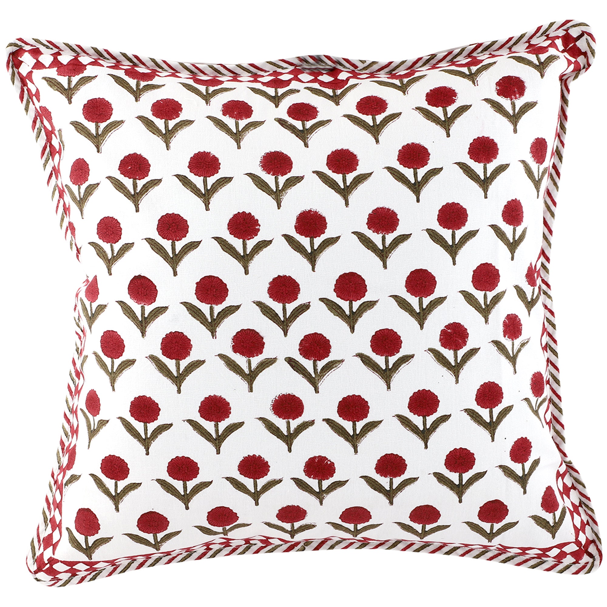 Block Print Fabric Indian Cushions Pillow Covers Decorative Etsy