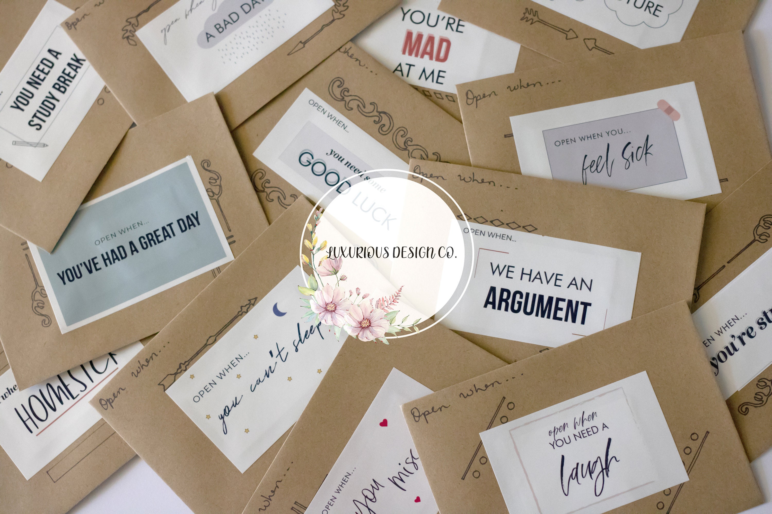 Open when envelope labels
