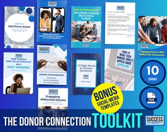 E-boekenbundel donorbetrokkenheid: toolkit voor fondsenwerving voor non-profitorganisaties (digitale download)