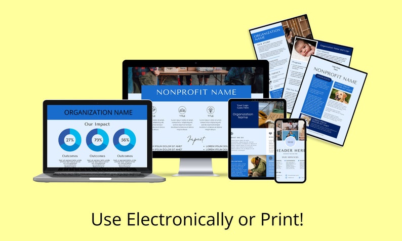 nonprofit print templates