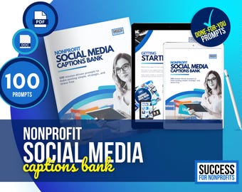 Subtítulos para redes sociales sin fines de lucro: más de 100 mensajes con objetivos claros, plantillas de Canva (descarga digital)