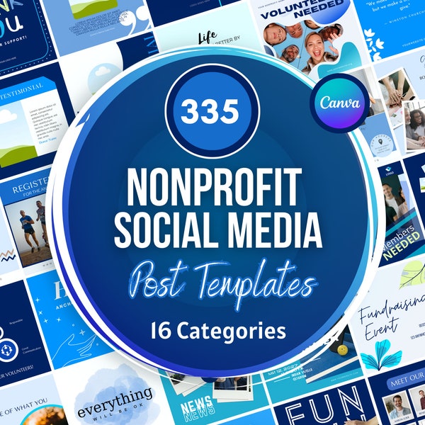 Nonprofit Social Media Templates | Non-profits, Charities, Activists, Grassroots, Social Justice | Instagram Facebook Posts | Canva Graphics