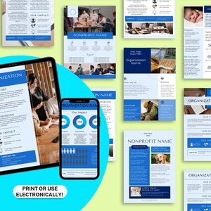 nonprofit company info templates