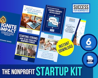 Opstartpakket voor non-profitorganisaties: 6 eBooks, stapsgewijze handleiding (digitale download)