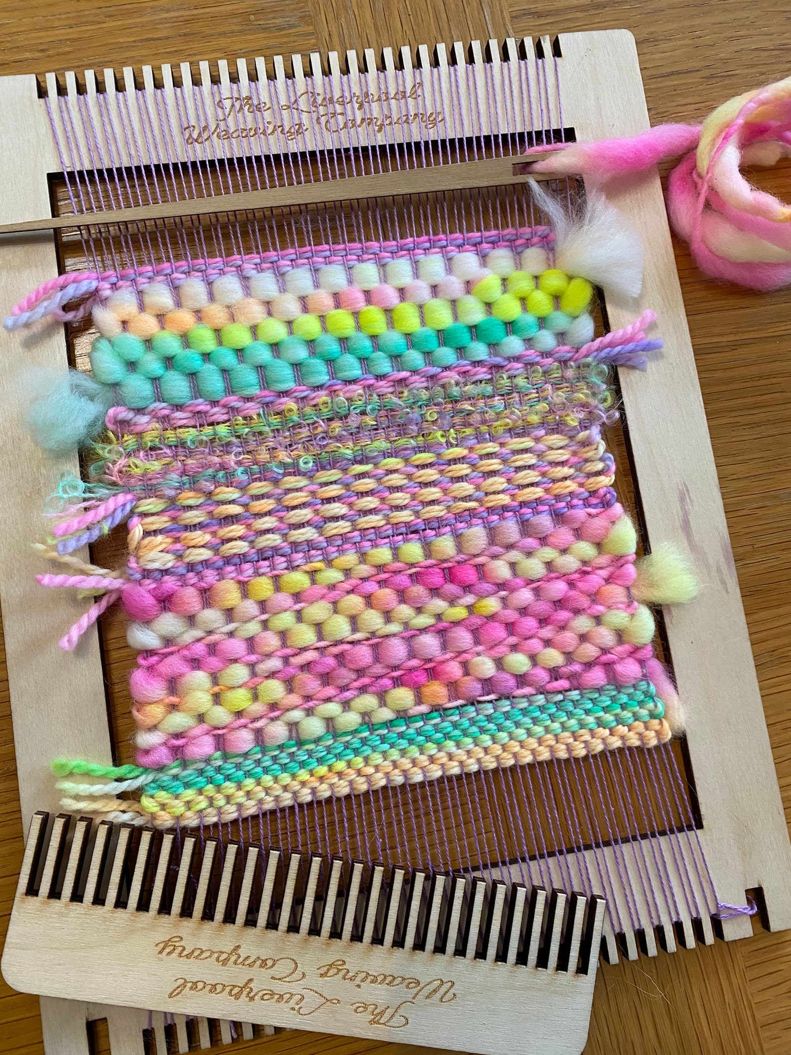 Frame Loom 'start Weaving' Kit With 5 Luxurious, Hand Tied Yarn Bundles Etsy UK