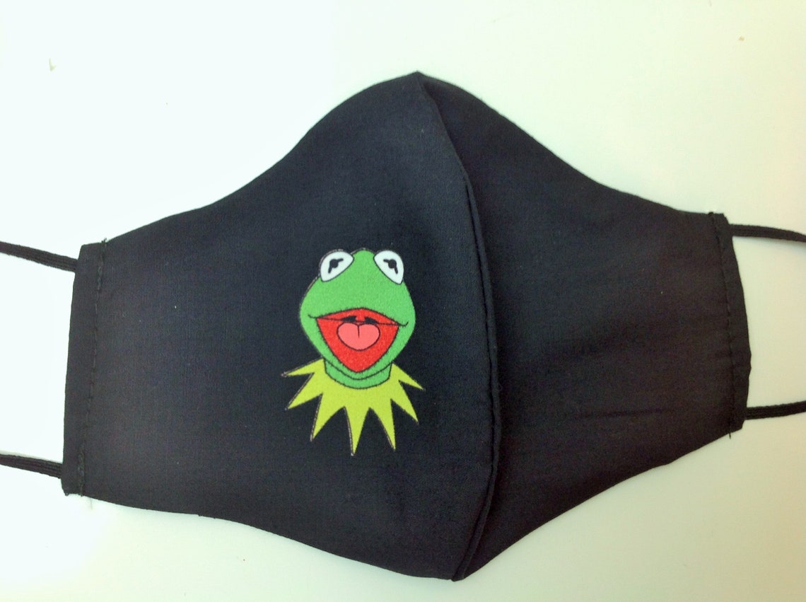 Fast Shipping Kermit The Frog Face Mask with Filter Pocket | Etsy
