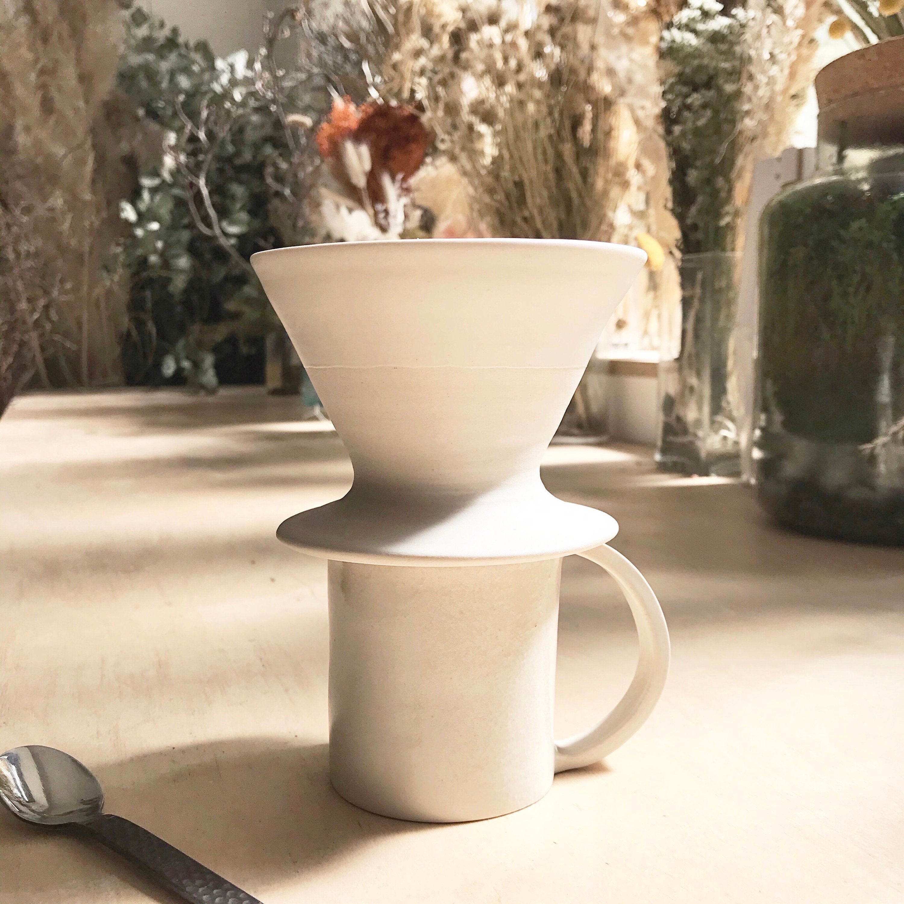 Dripper Filtre à Café en Céramique Pour Amateurs de Café, Stone Tableware, Vaisselle Artisanale, Hyg