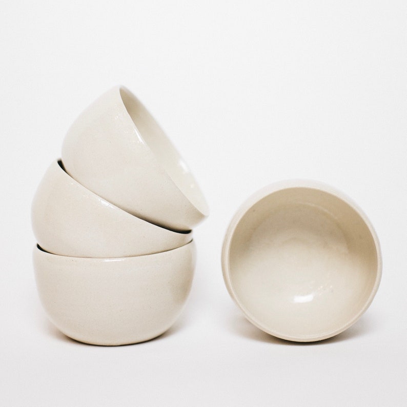 Small ramekin bowl in natural ceramic stoneware, bowl of cider, small container, stone tableware, handmade bowl, artisanal tableware image 1